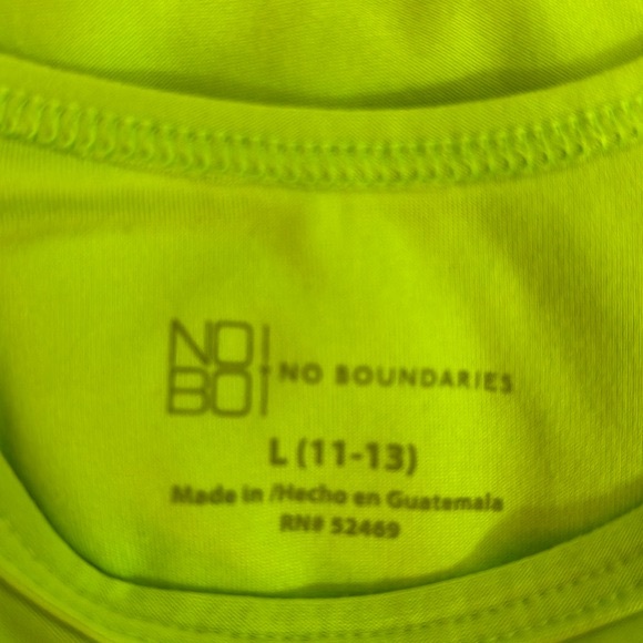 No Boundaries lime top - Picture 3 of 5
